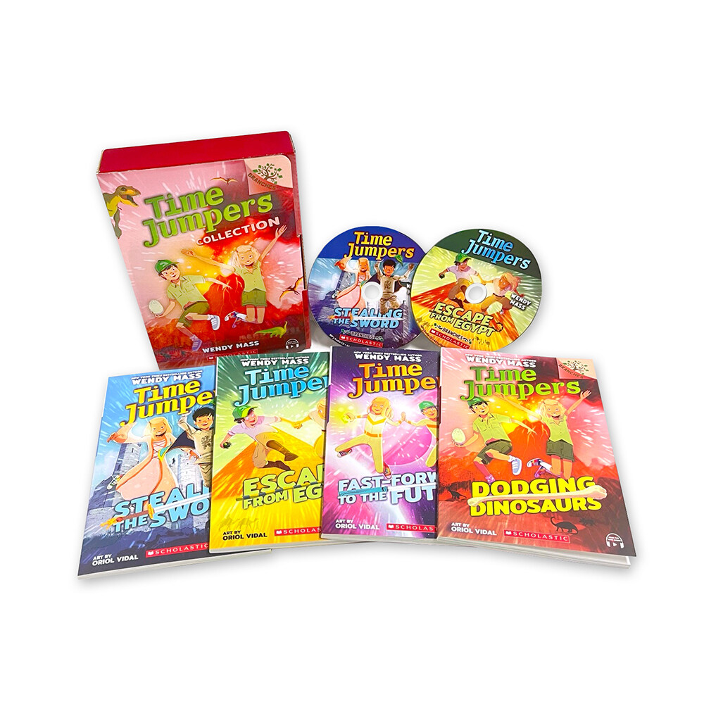 Time Jumpers #1-4 Box Set (with CD & StoryPlus) + Wordbook Set