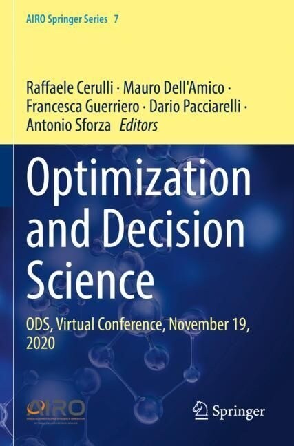 Optimization and Decision Science: Ods, Virtual Conference, November 19, 2020 (Paperback, 2021)