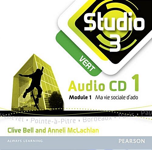 Studio 3 Vert Audio CDs (pack of 3) (11-14 French) (CD-Audio)