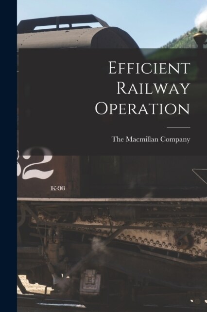 Efficient Railway Operation (Paperback)