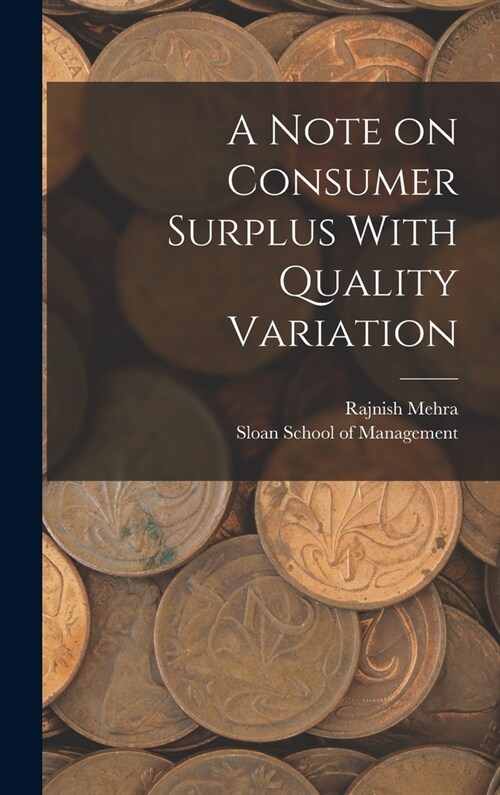 A Note on Consumer Surplus With Quality Variation (Hardcover)