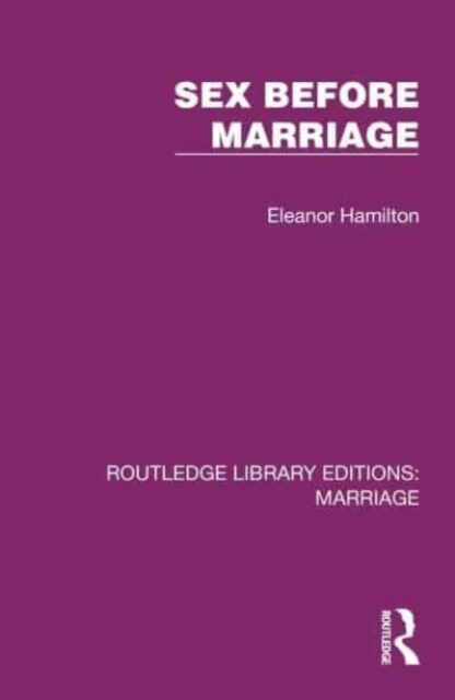 Sex Before Marriage (Hardcover)