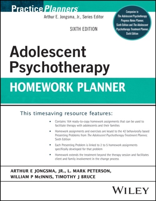 Adolescent Psychotherapy Homework Planner (Paperback, 6)