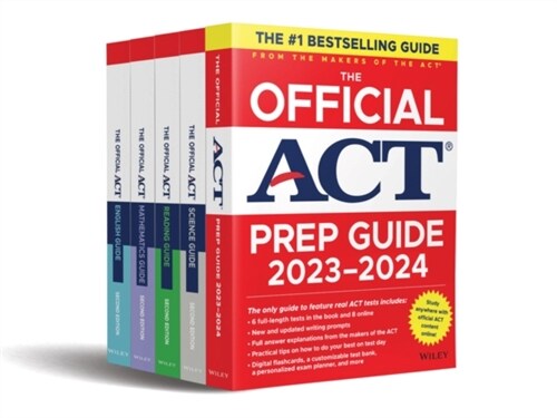 The Official ACT Prep & Subject Guides 2023-2024 Complete Set: Includes the Official ACT Prep, English, Mathematics, Reading, and Science Guides + 8 P (Paperback)