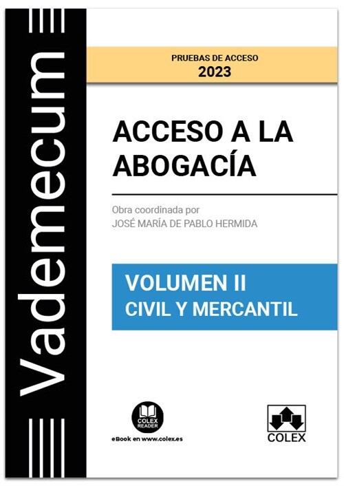 VADEMECUM ACCESO A LA ABOGACIA. VOL. 2. PARTE ESPECIFICA CIVIL-ME (Book)