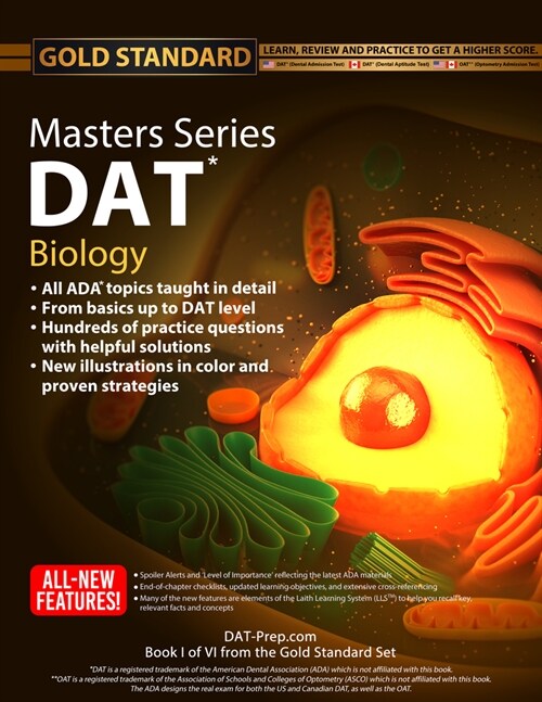 DAT Masters Series Biology: Comprehensive Preparation and Practice for the Dental Admission Test Biology by Gold Standard DAT (Paperback)