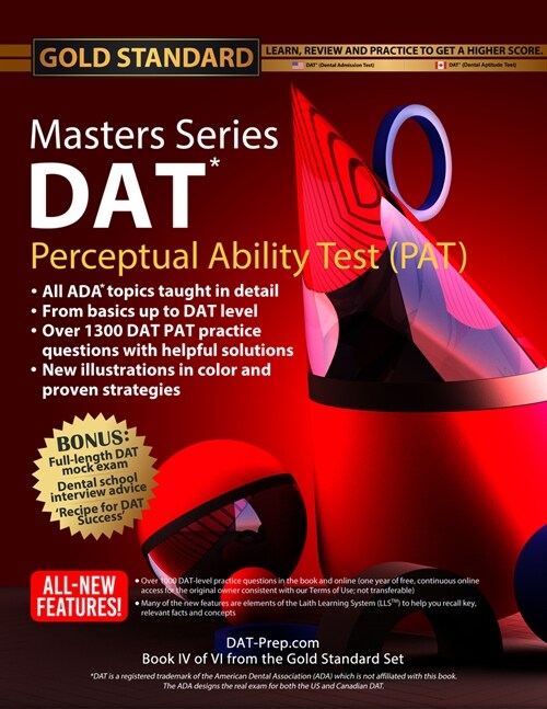 DAT Masters Series Perceptual Ability Test (Pat): Strategies and Practice for the Dental Admission Test Pat, Dental School Interview Advice by Gold St (Paperback)
