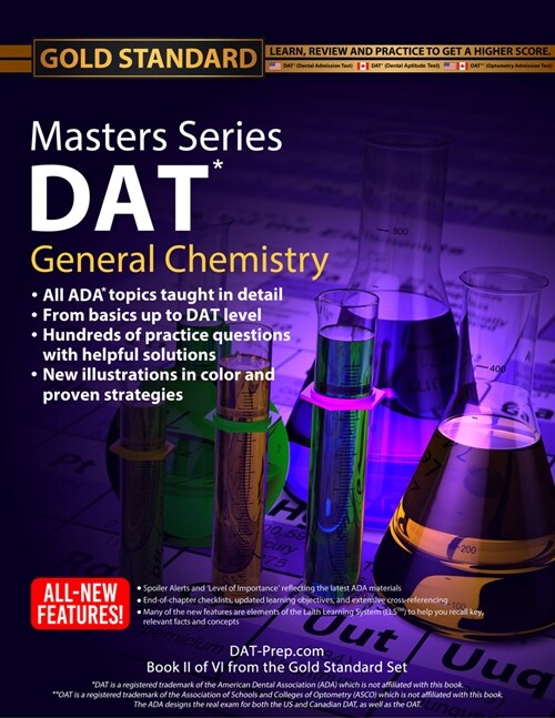 DAT Masters Series General Chemistry: Review, Preparation and Practice for the Dental Admission Test by Gold Standard DAT (Paperback)