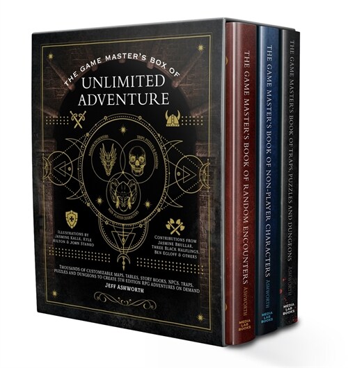 The Game Masters Box of Unlimited Adventure: Thousands of Unforgettable Maps, Tables, Story Hooks, Npcs, Traps, Puzzles and Dungeon Chambers to Creat (Hardcover)