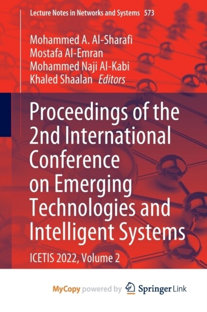 Proceedings of the 2nd International Conference on Emerging Technologies and Intelligent Systems: ICETIS 2022, Volume 2 (Paperback)