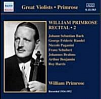 [수입] William Primrose - 윌리엄 프림로즈 리사이틀 2집 (1934-52년) - 파가니니 : 카프리스 5, 13, 17, 24번, 벤저민 : 비올라소나타 & 헨델 : 파사칼리아 외 (CD)