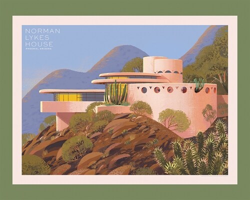 Frank Lloyd Wright Puzzle Collection: Norman Lykes House: Officially Licensed 1,000 Piece Jigsaw Puzzle by Kim Smith (Other)