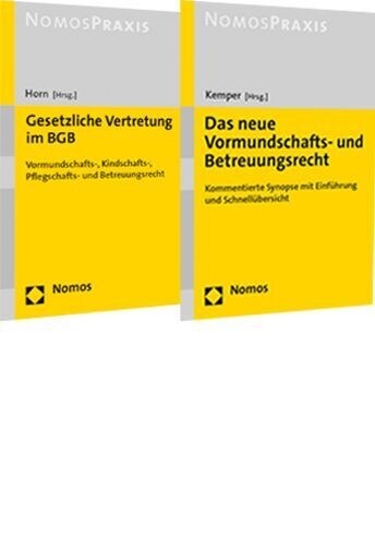Paket Reform Betreuungsrecht 2023: Kemper: Das Neue Vormundschafts- Und Betreuungsrecht + Horn: Gesetzliche Vertretung Im Bgb (Paperback)