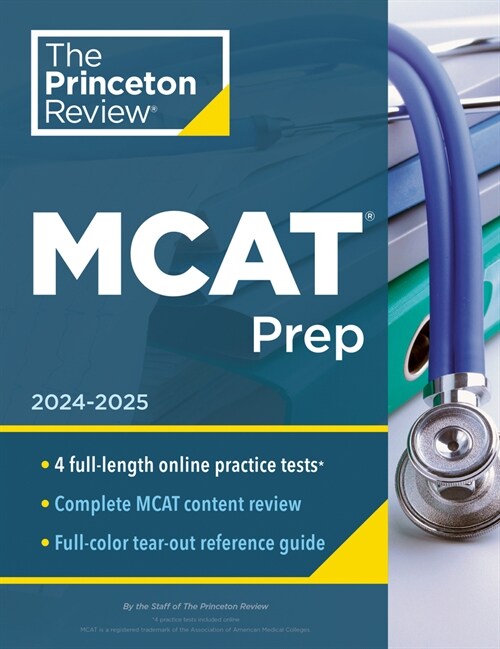 Princeton Review MCAT Prep, 2024-2025: 4 Practice Tests + Complete Content Coverage (Paperback, 5)