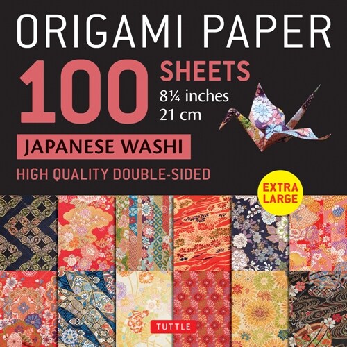 Origami Paper 100 Sheets Japanese Washi 8 1/4 (21 CM): Extra Large Double-Sided Origami Sheets Printed with 12 Different Color Combinations (Instructi (Loose Leaf)