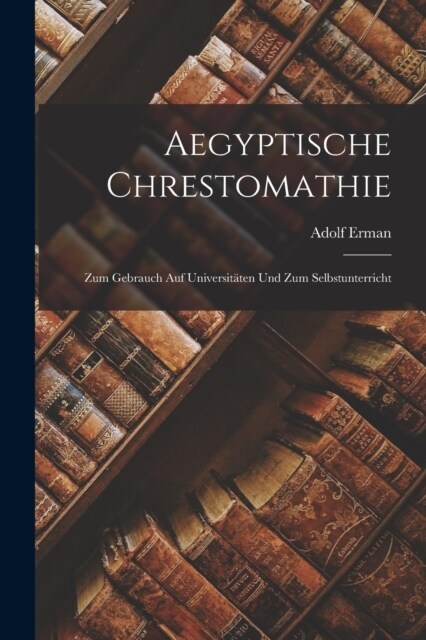 Aegyptische Chrestomathie: Zum Gebrauch Auf Universit?en Und Zum Selbstunterricht (Paperback)