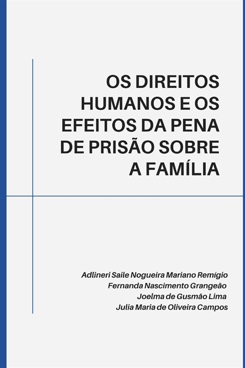 OS Direitos Humanos E OS Efeitos Da Pena de Pris? Sobre a Fam?ia (Paperback)