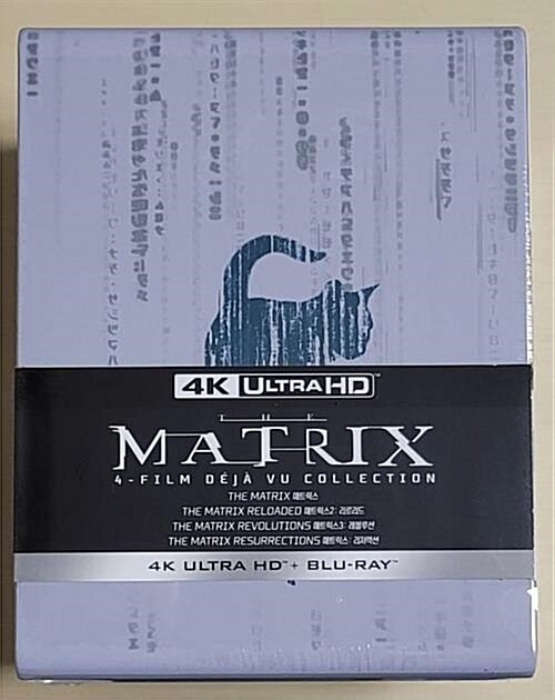 [중고] [4K 블루레이] 매트릭스 4필름 콜렉션 : 스틸북 한정판 (11disc: 4K UHD + 2D + 보너스 BD)