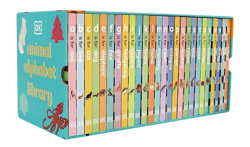 The Animal Alphabet Library Collection Set (A to Z) (Board Book 26권)