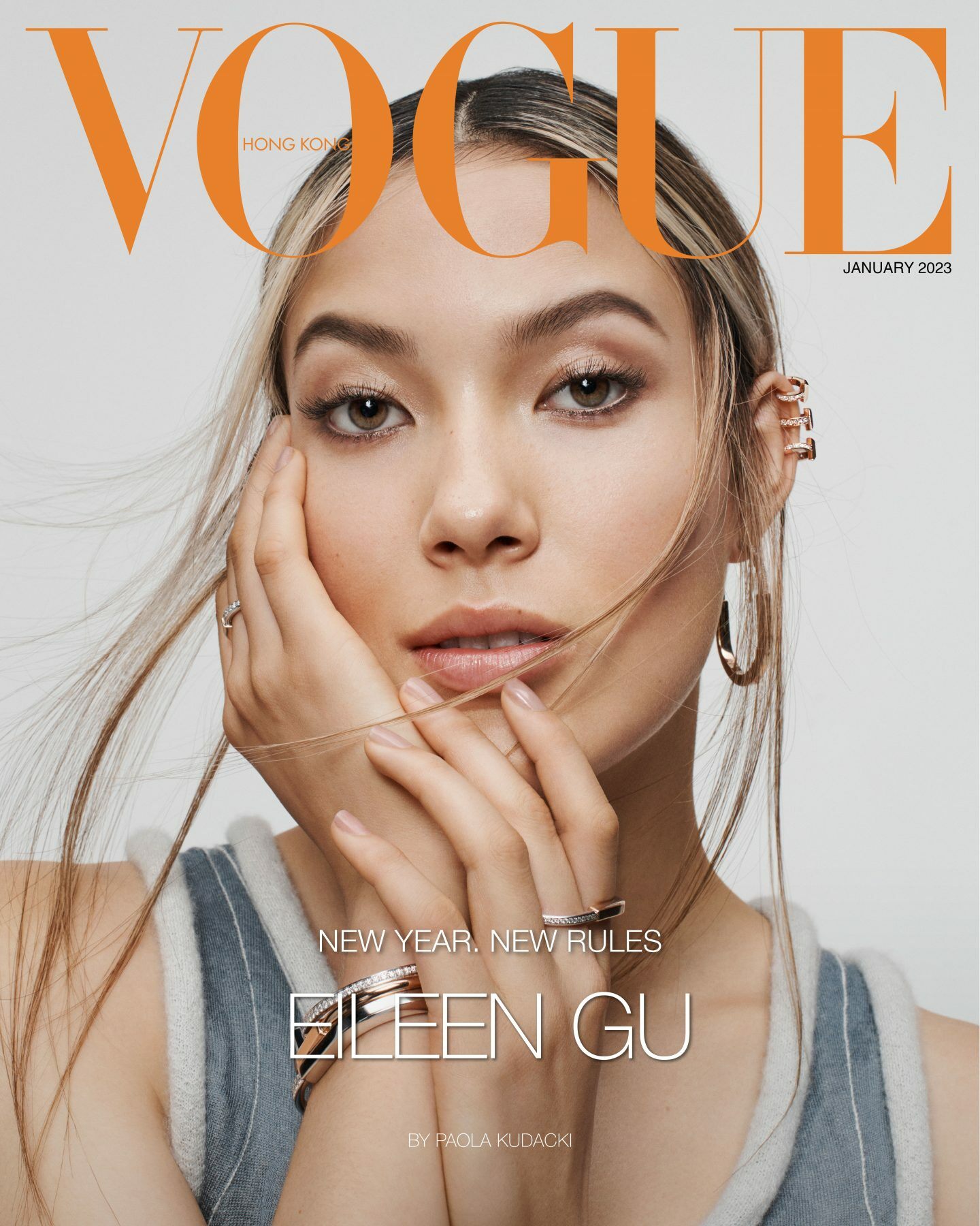 [A형] VOGUE Hong Kong 보그 홍콩(월간) 2023년 1월호 - Eileen Gu