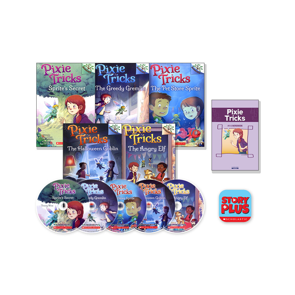 Pixie Tricks #1-5 Set (Paperback 5권 + CD 5장 + StoryPlus + Wordbook 1권)