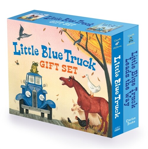 Little Blue Truck 2-Book Gift Set: Little Blue Truck Board Book, Little Blue Truck Leads the Way Board Book (Paperback)
