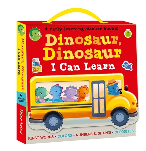 Dinosaur, Dinosaur I Can Learn 4-Book Boxed Set with Stickers: First Words, Colors, Numbers and Shapes, Opposites (Paperback)