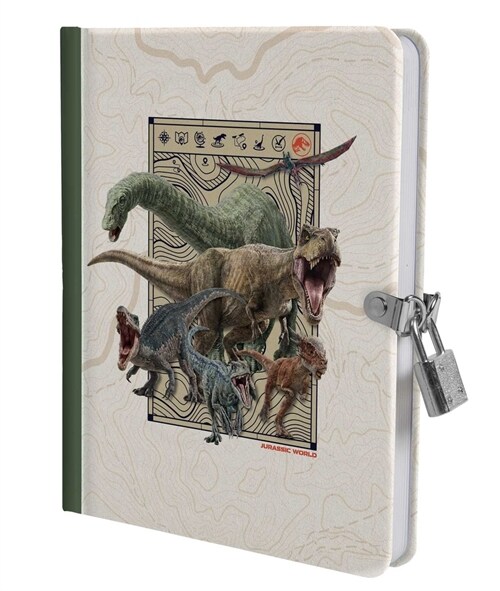 Jurassic World Invisible Ink Lock & Key Diary [With Pens/Pencils] (Hardcover)