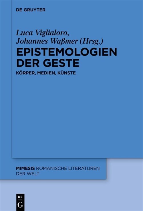 Epistemologien der Geste (Hardcover)