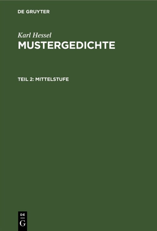 Mittelstufe (Hardcover, Reprint 2021)