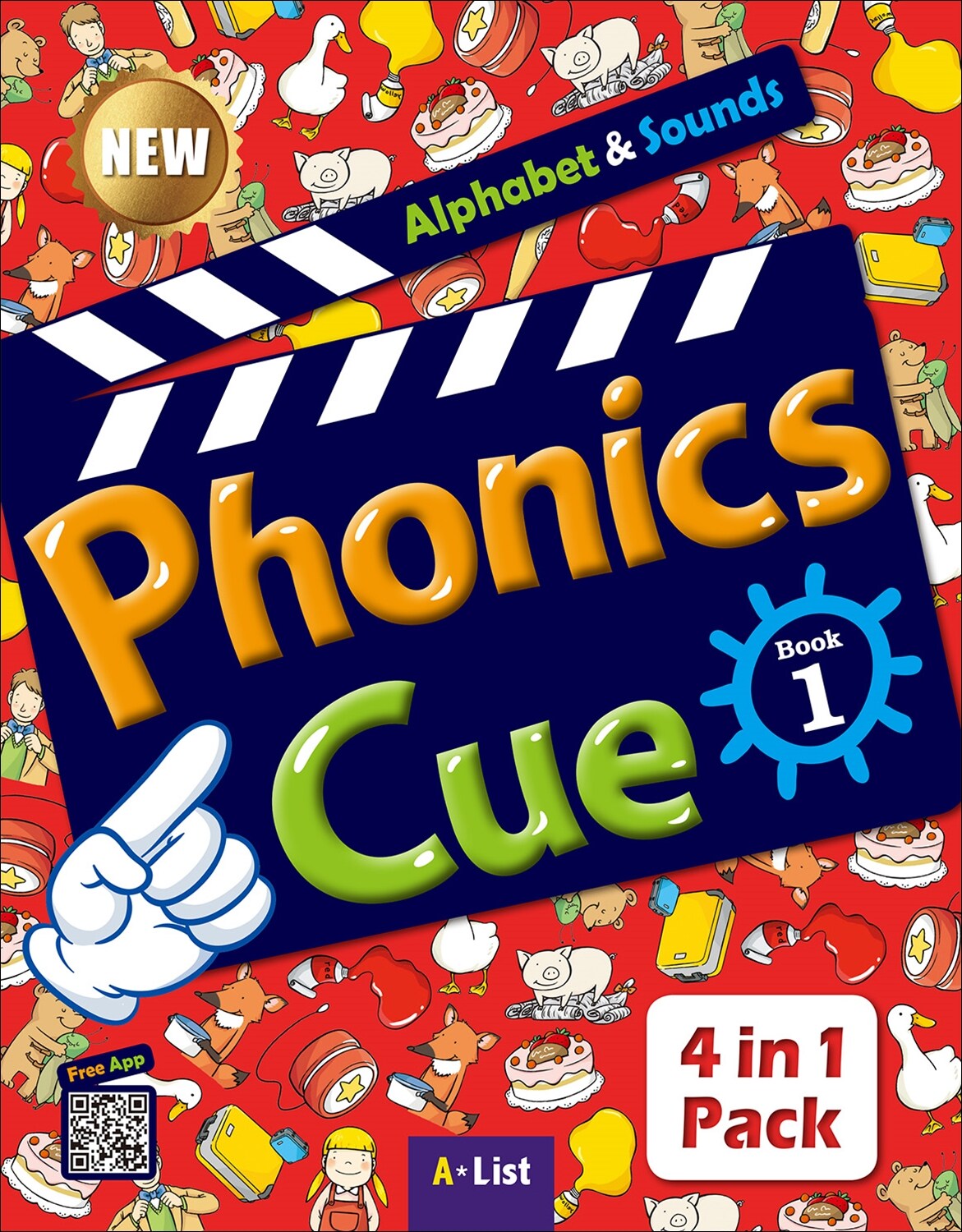Phonics Cue 1 : StudentBook with App (Workbook + Activity Worksheet, New Edition)