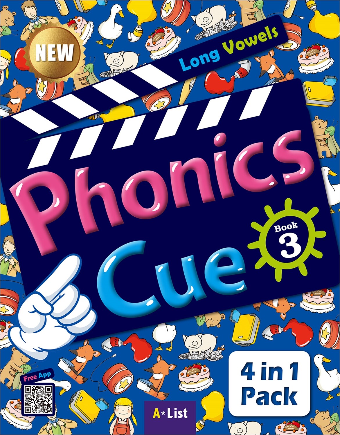 Phonics Cue 3 : StudentBook with App (Workbook + Activity Worksheet, New Edition)