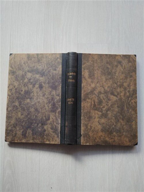 [중고] Zeitschrift fur Physik(Band (Band 26, 1924) (Hardcover)