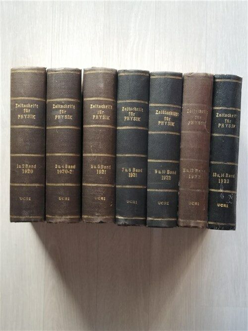 [중고] Zeitschrift fur Physik(Band 1 - 14,1920-1923 ,  총 7책 세트) (Hardcover)