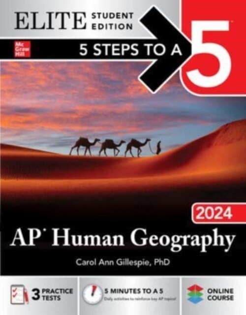5 Steps to a 5: AP Human Geography 2024 Elite Student Edition (Paperback)