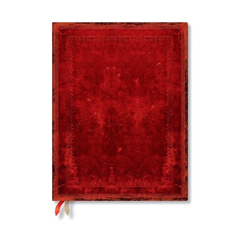 Paperblanks 2024 Red Moroccan Bold Old Leather Collection 12-Month Ultra Flexi Business Planner 224 Pg 80 GSM (Desk)