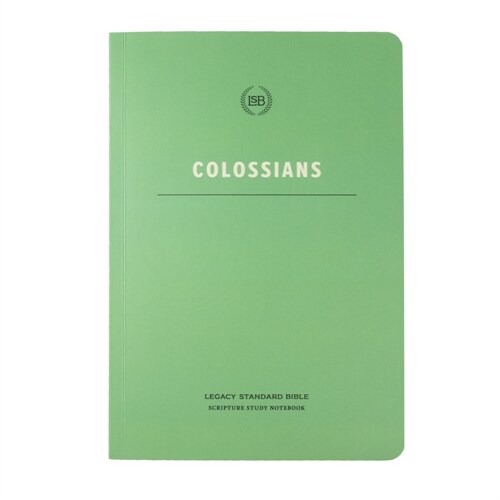 Lsb Scripture Study Notebook: Colossians (Paperback)