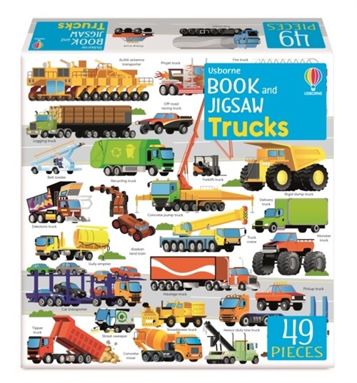 Usborne Book and Jigsaw Trucks (Paperback)