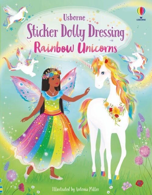 Sticker Dolly Dressing Rainbow Unicorns (Paperback)