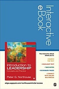 Introduction to Leadership Interactive eBook: Concepts and Practice (Paperback, 3)
