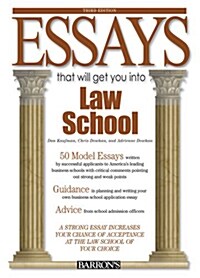 Essays That Will Get You Into Law School (Paperback, 3, Revised)