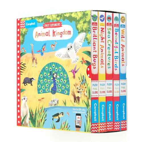 First Explorers : Animal Kingdom 5권 세트 (Board Book 5권 + QR 음원)