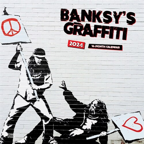 Banksys Graffiti 2024 Square (Wall)
