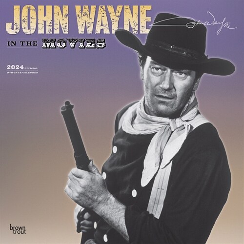 John Wayne in the Movies 2024 Square (Wall)
