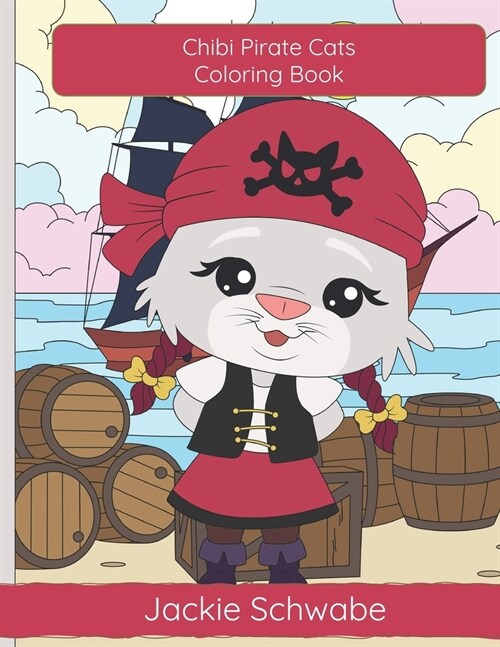 Chibi Pirate Cats Coloring Book (Paperback)