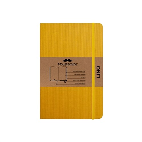 Moustachine Classic Linen Hardcover Sunflower Yellow Blank Pocket (Hardcover)