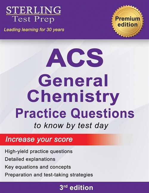 ACS General Chemistry: High Yield Practice Questions, ACS Examination in General Chemistry Prep Book (Paperback)