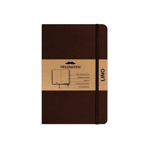 Moustachine Classic Linen Pocket Brown Blank Hardcover (Hardcover)