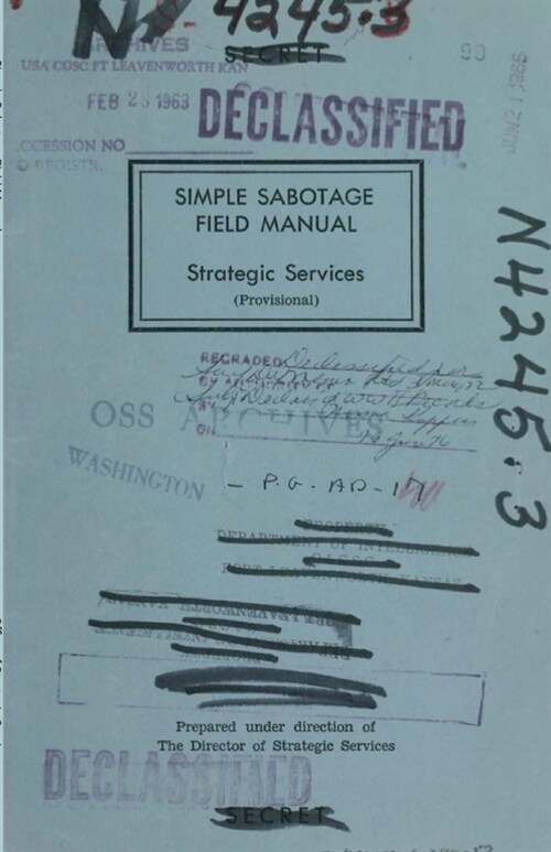 Simple Sabotage Field Manual: Strategic Services (Provisional) (Paperback)