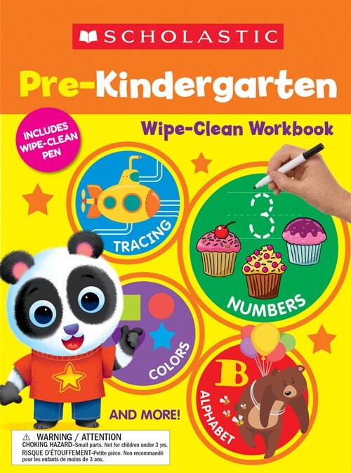 Scholastic Pre-K Wipe-Clean Workbook (Paperback)